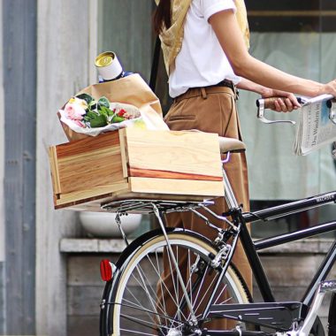 おしゃれな自転車かご