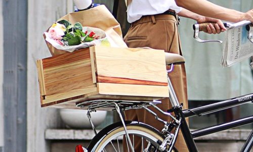 おしゃれな籐風、かっこいいデザイン!自転車の前かご・後ろかご14選