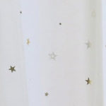 かわいい星柄 ボイルレースカーテン 丈直しOK（有料） 