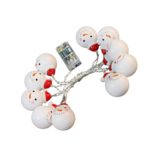 Beho 1.2 M 10 LED 妖精の文字列ライト素敵な雪だるまバッテリ運営クリスマス ガーラ…
