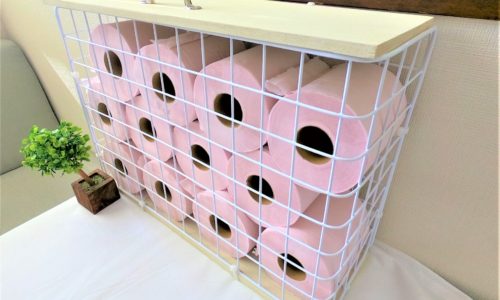 100均アイテムでDIY!おしゃれなトイレットペーパー「収納ボックス」